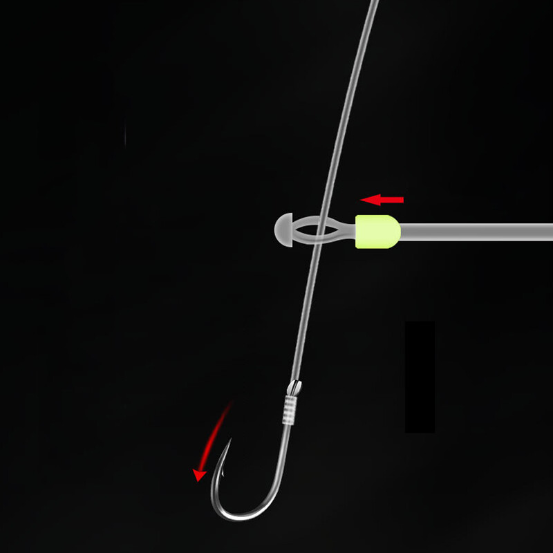 10 kom Space Bean Line Okretni alat protiv omatanja graha Dvostruka udica Silikonska udica s fiksnom razmakom Razdvajač ribiške udice