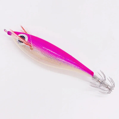 Нови 100 mm 10 g изкуствени риболовни примамки, калмари, куки, джигове, светлопрозрачни калмари, сепия, джигове, стръв, въртяща се стръв, морска риба, дървени скариди