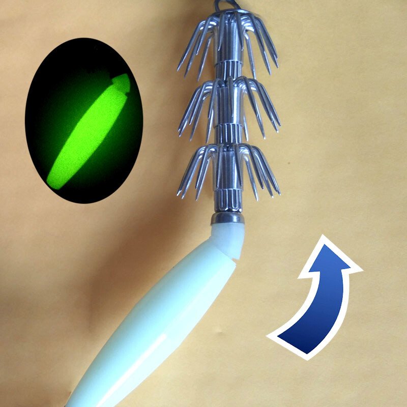 1 ks 17g 33g 44g 55g 72g Žiariace chobotnice Jigy Háčik Svietiaci háčik na chobotnice Sépiový rybársky háčik Morský rybolov Návnady Rybárske návnady