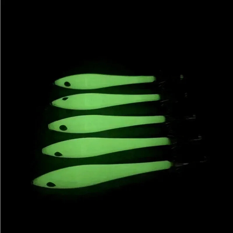 5Pcs/Lot Svjetleći mamac za lignje Udice za morski ribolov Egi hobotnica skakanje sipa mamac za ribolov Umjetni bionički alati za ribolov