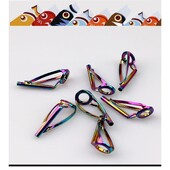 Kit de reparare a inelului de ghidare durabil cu vârf de ochi, undiță de pescuit profesională, piese din oțel inoxidabil, unelte de pescuit în cerc