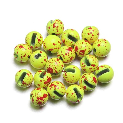 20 komada šarenih 2,5/3,0/3,5/4,0 mm perli s prorezima od volframa, perle za vezivanje muha, materijal od volframa 2,5 mm/3,0 mm/3,5 mm/4,0 mm