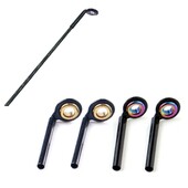 5Pcs Tip Eye Top Durable Tackle Guide Ring Komplet za popravak Profesionalni štap za pecanje Dijelovi od nehrđajućeg čelika Kružni alati za ribolov