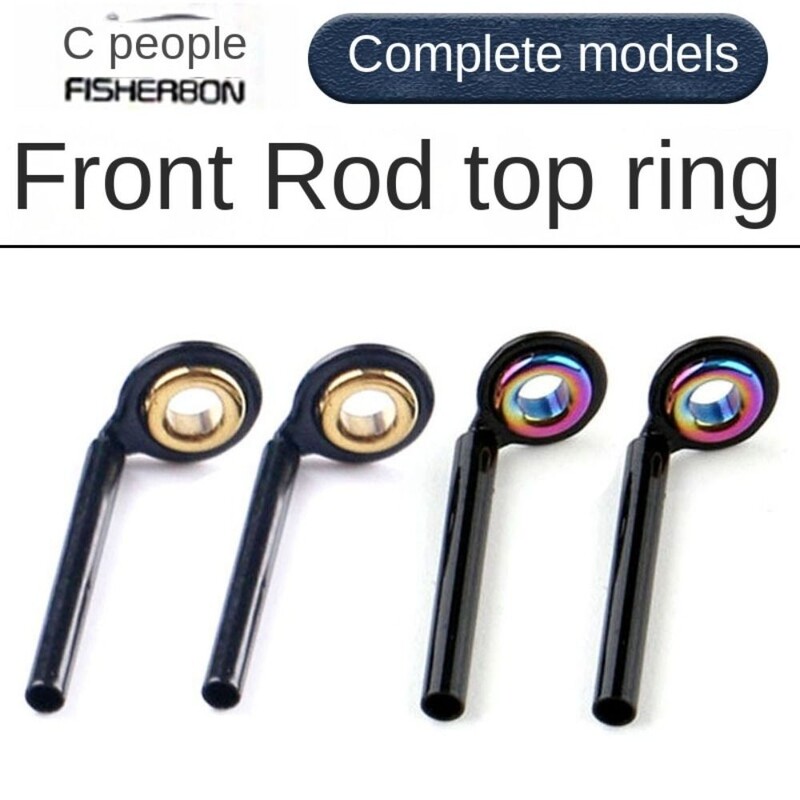 5Pcs Tip Eye Top Durable Tackle Guide Ring Komplet za popravak Profesionalni štap za pecanje Dijelovi od nehrđajućeg čelika Kružni alati za ribolov