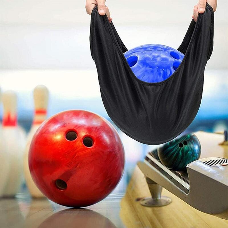 Bowling Ball Seesaw Black Mikropluošto boulingo kamuoliukų poliruoklis Itin minkštas ir sugeriantis See Saw Polisher boulingo kamuoliukų valymo maišelis