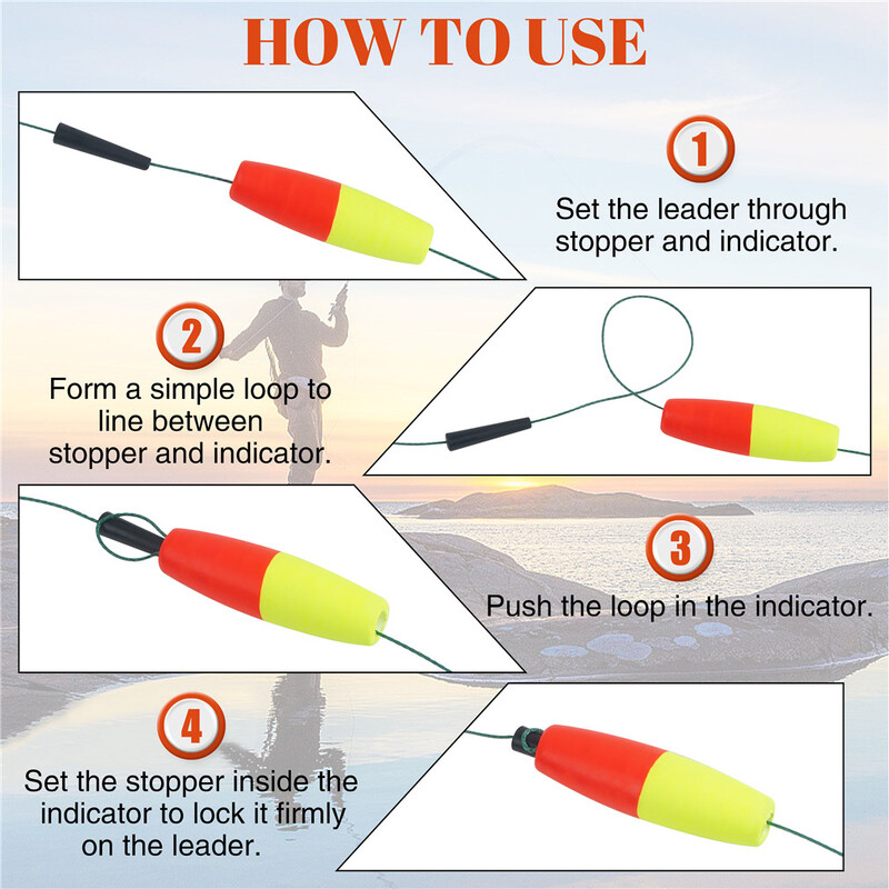 7/14Pcs Pjena za pecanje Plutače za somove Plutače za pecanje Peg Float Indikatorski čepovi za pribor za pecanje mačića Pribor za mušičarenje