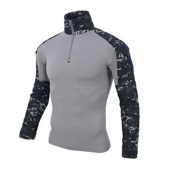 Combat Uniform Shirt Camouflage US Ασιατικό μέγεθος S-3XL Cargo Sport Tops Airsoft Paintball Tactical T-Shirts Πεζοπορία