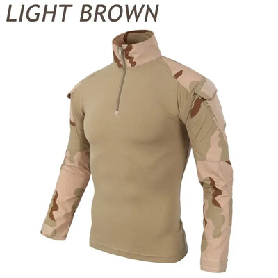 Bojová uniforma, maskáčová košeľa, americká ázijská veľkosť S-3XL, cargo športové topy, airsoft, paintball, taktické tričká, turistika