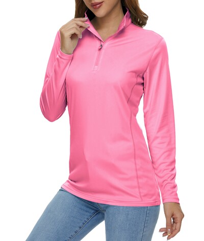 KEFITEVD Ljeto UPF 50+ Ženske majice dugih rukava Zaštita od kože/sunca/UV-a Brzo sušeće Plivačke majice za planinarenje i ribolov Na otvorenom