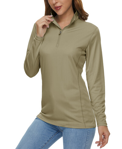 KEFITEVD Ljeto UPF 50+ Ženske majice dugih rukava Zaštita od kože/sunca/UV-a Brzo sušeće Plivačke majice za planinarenje i ribolov Na otvorenom