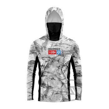 HotSale Ανδρικές μάσκες Hoodies Πουκάμισα ψαρέματος Camo για κυνήγι Αναρρίχηση Κάμπινγκ Πεζοπορία Αντιηλιακή προστασία Breathable RIGHTTRACK Ρούχα