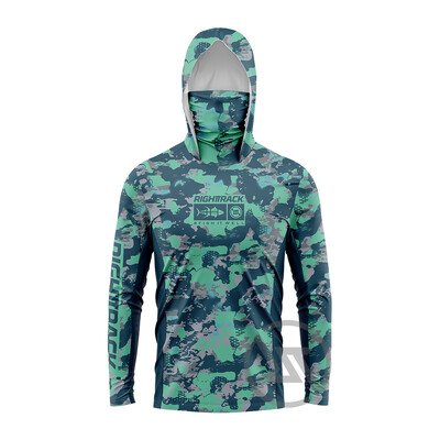 HotSale Muške majice s maskama i kapuljačom Ribolovne majice Camo za lov Penjanje Kampiranje Planinarenje Zaštita od sunca Prozračna RIGHTTRACK odjeća