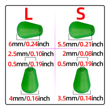 50 τμχ Έγχρωμο μαλακό καουτσούκ Fishing Anti-Collision Beans Abo Float Line Hole Buffer Protection Bean Fishing Accessories