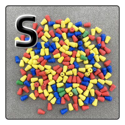 50 komada Mekana guma u boji za pecanje na kamenu Grah protiv sudara Abo Float Line Hole Buffer Protection Bean Ribolovni pribor