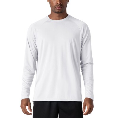 KEFITEVD Ljeto UPF 50+ Muške majice dugih rukava Zaštita od UV zračenja Brzosušeće majice za planinarenje Majice za ribolov Basic Top majice Muške