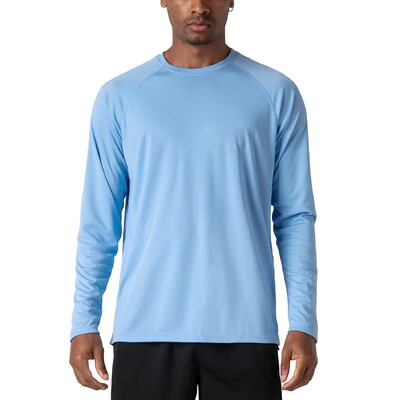 KEFITEVD Ljeto UPF 50+ Muške majice dugih rukava Zaštita od UV zračenja Brzosušeće majice za planinarenje Majice za ribolov Basic Top majice Muške