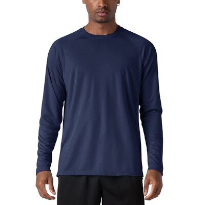 KEFITEVD Ljeto UPF 50+ Muške majice dugih rukava Zaštita od UV zračenja Brzosušeće majice za planinarenje Majice za ribolov Basic Top majice Muške