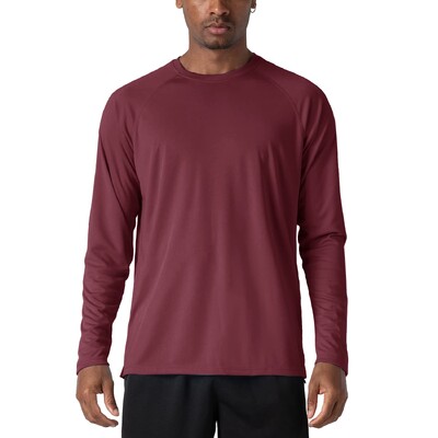 KEFITEVD Ljeto UPF 50+ Muške majice dugih rukava Zaštita od UV zračenja Brzosušeće majice za planinarenje Majice za ribolov Basic Top majice Muške