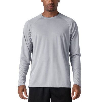 KEFITEVD Ljeto UPF 50+ Muške majice dugih rukava Zaštita od UV zračenja Brzosušeće majice za planinarenje Majice za ribolov Basic Top majice Muške