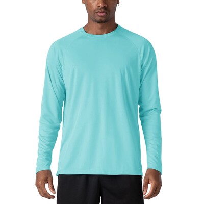 KEFITEVD Ljeto UPF 50+ Muške majice dugih rukava Zaštita od UV zračenja Brzosušeće majice za planinarenje Majice za ribolov Basic Top majice Muške