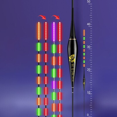 1 KOM. Pametni Led plovak za ribolov Visoko osjetljiva plutača za podsjetnik Gravitacijski senzor Svjetleći električni plovak za noćni ribolov s dugim repom