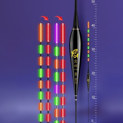 1 KOM. Pametni Led plovak za ribolov Visoko osjetljiva plutača za podsjetnik Gravitacijski senzor Svjetleći električni plovak za noćni ribolov s dugim repom