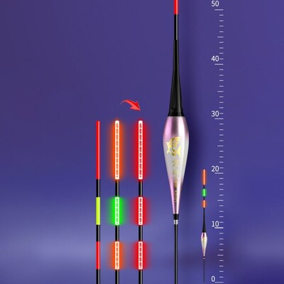 1 KOM. Pametni Led plovak za ribolov Visoko osjetljiva plutača za podsjetnik Gravitacijski senzor Svjetleći električni plovak za noćni ribolov s dugim repom