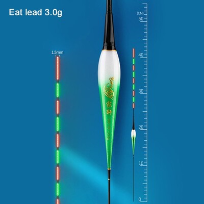 1 KOM. Pametni Led plovak za ribolov Visoko osjetljiva plutača za podsjetnik Gravitacijski senzor Svjetleći električni plovak za noćni ribolov s dugim repom