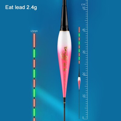 1 KOM. Pametni Led plovak za ribolov Visoko osjetljiva plutača za podsjetnik Gravitacijski senzor Svjetleći električni plovak za noćni ribolov s dugim repom