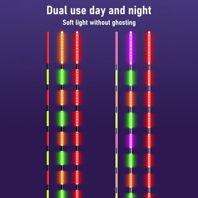 1 KOM. Pametni Led plovak za ribolov Visoko osjetljiva plutača za podsjetnik Gravitacijski senzor Svjetleći električni plovak za noćni ribolov s dugim repom