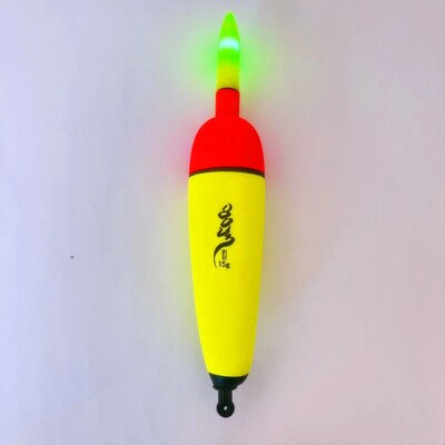 1 kom 10g-120g EVA Svjetleći noćni plovak za pecanje Svjetlosni štapići Pjenasti plastični bobber Morski ribolov na stijeni Upečatljivi plovci zeleno svjetlo