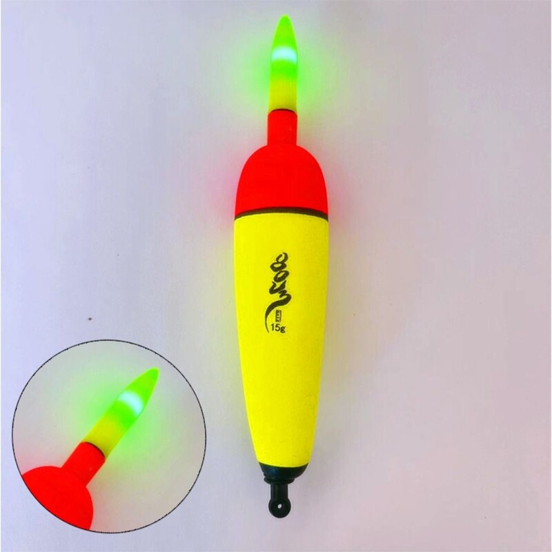 1 kom 10g-120g EVA Svjetleći noćni plovak za pecanje Svjetlosni štapići Pjenasti plastični bobber Morski ribolov na stijeni Upečatljivi plovci zeleno svjetlo