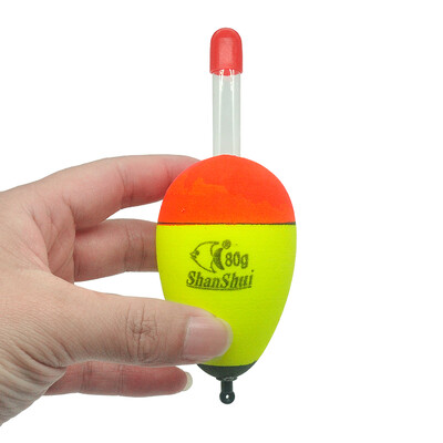 2 vnt EVA Fishing Float Light Stick putų plastikas Bobber Sea Rock Fishing Striking plūdės 5/8/10/15/20/30/40/50/60 g