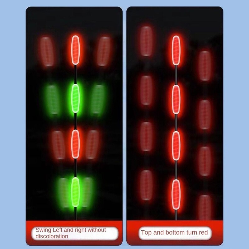 Супер ярък нощен риболов LED Smart Float Top Светещи ултрачувствителни електронни плувки Буй Аксесоари за риболов на открито