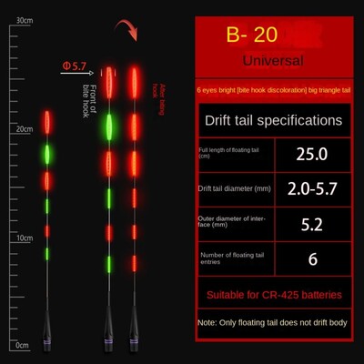 1ks super jasné nočné LED rybárske plaváky inteligentná gravitačná indukcia elektronický chvostový drift plavák vrchný svetelný citlivý plavák bója