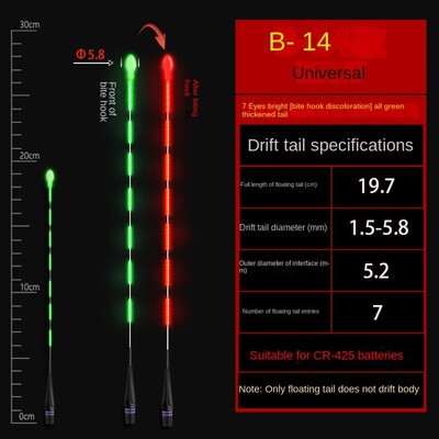 1ks super jasné nočné LED rybárske plaváky inteligentná gravitačná indukcia elektronický chvostový drift plavák vrchný svetelný citlivý plavák bója