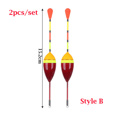 2 ks 4,5/3/2,5/1,2/0,8/0,6 g Sada rybárskych plavákov Bóje Bobber Rybárske svetlo Tyč Plavák Kapor Fluctuate Mix Veľkosť Rybárske plaváky Bóje