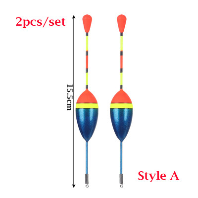 2 ks 4,5/3/2,5/1,2/0,8/0,6 g Sada rybárskych plavákov Bóje Bobber Rybárske svetlo Tyč Plavák Kapor Fluctuate Mix Veľkosť Rybárske plaváky Bóje