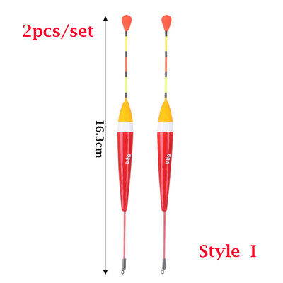 2 ks 4,5/3/2,5/1,2/0,8/0,6 g Sada rybárskych plavákov Bóje Bobber Rybárske svetlo Tyč Plavák Kapor Fluctuate Mix Veľkosť Rybárske plaváky Bóje