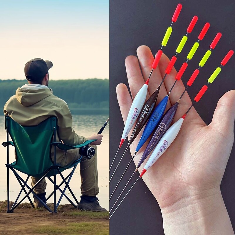 Нов индикатор за риболовна плувка с три мрежи Привличаща вниманието лека плувка Високочувствителна дебела опашка Плувки за скален риболов Риболов на лед