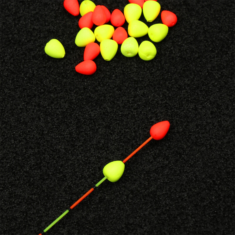 10/50/100 бр. Float Tail Привличащи вниманието зърна Подвижни зърна с поплавък Tail Изпращащ сигнал за риболов Визуални аксесоари за зърна