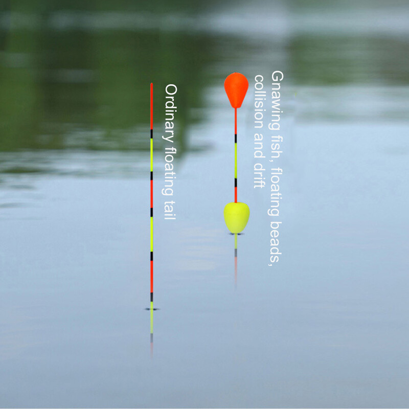 10/50/100 бр. Float Tail Привличащи вниманието зърна Подвижни зърна с поплавък Tail Изпращащ сигнал за риболов Визуални аксесоари за зърна
