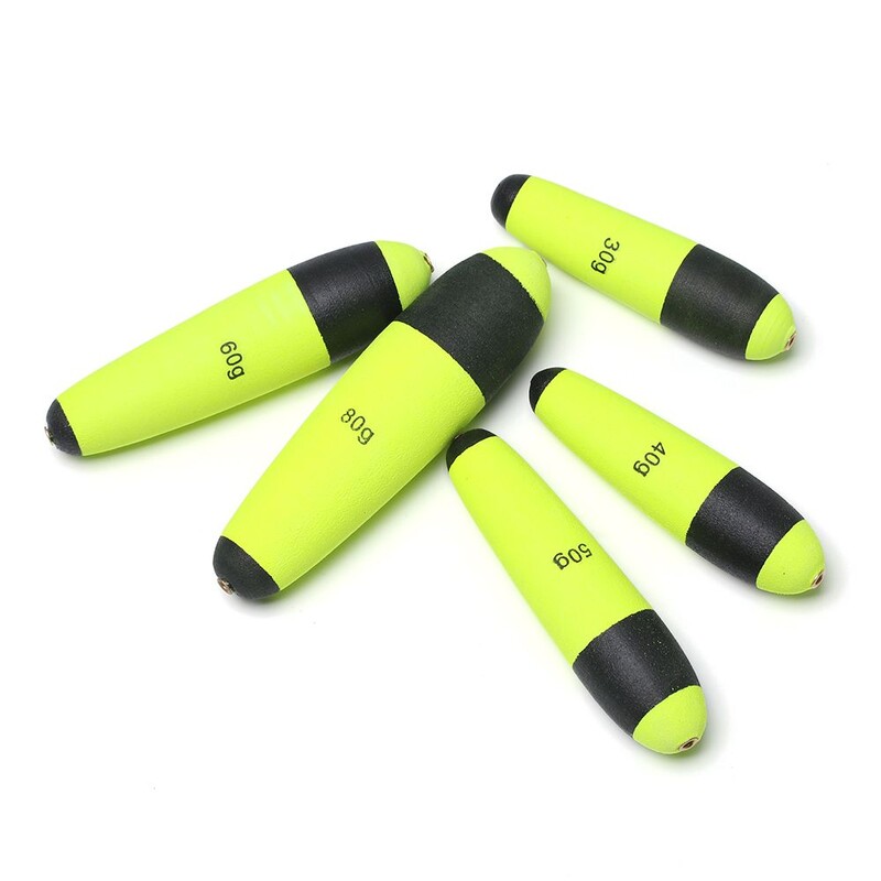 1 ks vztlakové Eva inline bobbers plaváky na rybárske plaváky vysoko kvalitné sumce, šťuky, rybárske príslušenstvo 10/20/30/40/50/60/80g