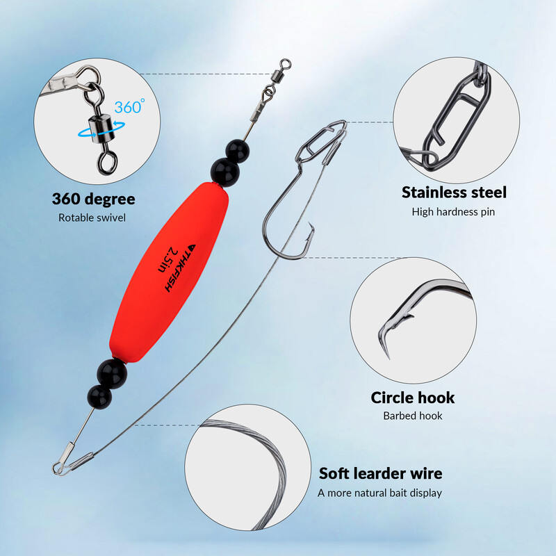 Komplet plovaka za zvečku za soma od 2 komada Ribolovni bobber + Okretnice za pecanje + Bodljikava udica s orlovim kljunom + Mekana čelična žica za vođenje + Set igli za pecanje