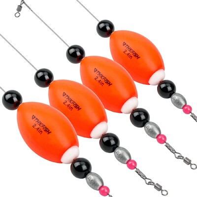 1 τεμ. Fishing Bobbers Πλωτήρες για ψάρεμα γλυκού νερού Fishing Popping Corks Float Rig Rattle Popping Κορκ Ζυγισμένοι φελλοί