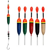 5 komada plutajućih plutača za pecanje 15g 5g plutajućih plutača za pecanje od balsa drva 14.3cm slatkovodni plutajući ribolovni pribor