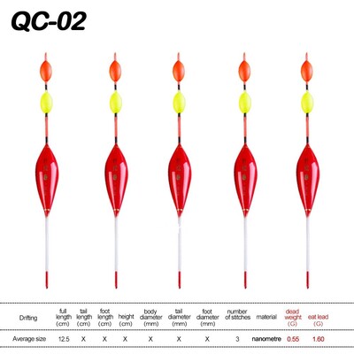 5Pcs Bobber Float Plovci za pecanje na ledu Kratki karasi Izrada Ribolovni pribor Dvostruke namjene Plovci za morski ribolov u slatkoj vodi