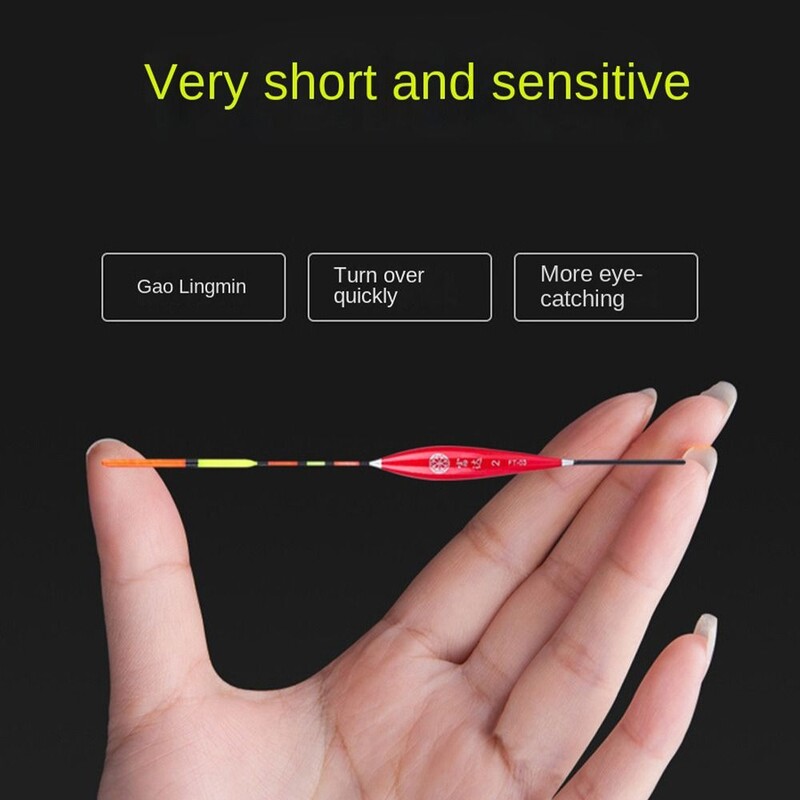 5Pcs Bobber Float Plovci za pecanje na ledu Kratki karasi Izrada Ribolovni pribor Dvostruke namjene Plovci za morski ribolov u slatkoj vodi