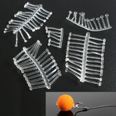 120Pcs/5Sheet Carp Fishing Hair Rig Fishing Bait Stop Pop Up Rig Stoppers Clear Color Boilie Inserts Ribolovni Alati