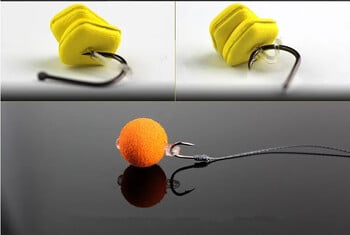 120Pcs/5Sheet Carp Fishing Hair Rig Риболовна стръв Stop Pop Up Rig Stoppers Clear Color Boilie Inserts Риболовни инструменти